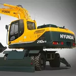 Колесный экскаватор Hyundai R210W-9S 