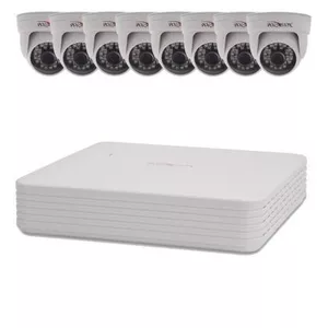 Комплект видеонаблюдения 8 внутренних камер 2 Мп