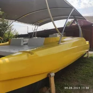 Моторный Катамаран Каролина-8 Пластиковый,  жёлтый