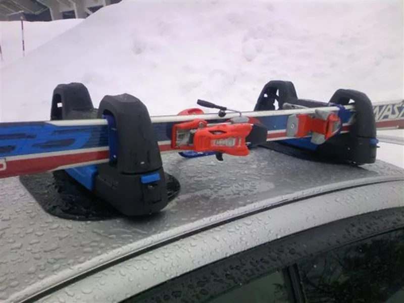  Магнитный багажник MV276 INNO Япония для лыж или сноуборда на крышу а 2