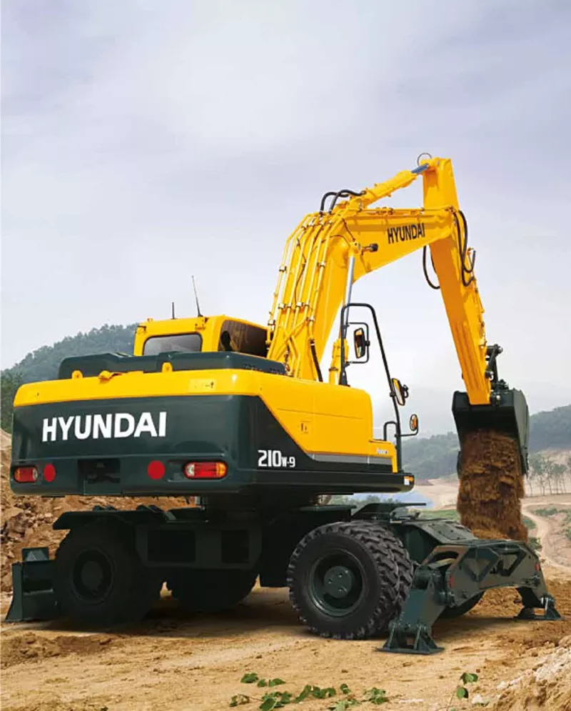 Колесный экскаватор Hyundai R210W-9S  2