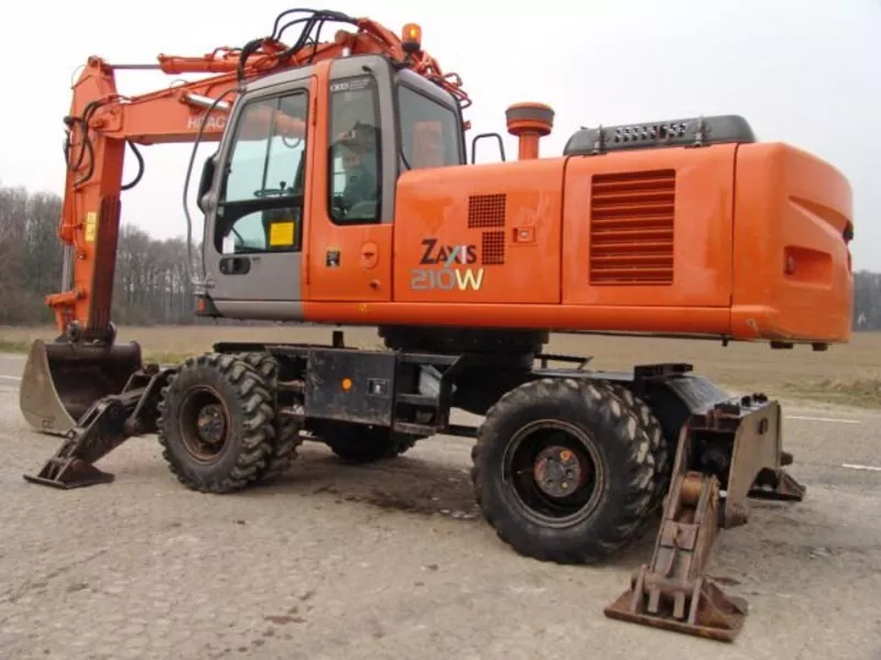 Hitachi ZX210W-колесный экскаватор 2