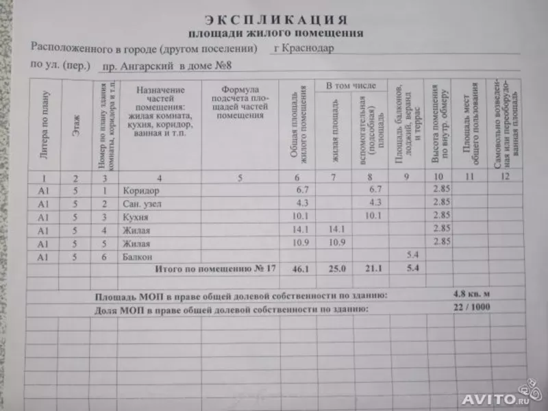 Продаю в Краснодаре,  2-х комнатную квартиру 52 кв.м. с качественным ре 11