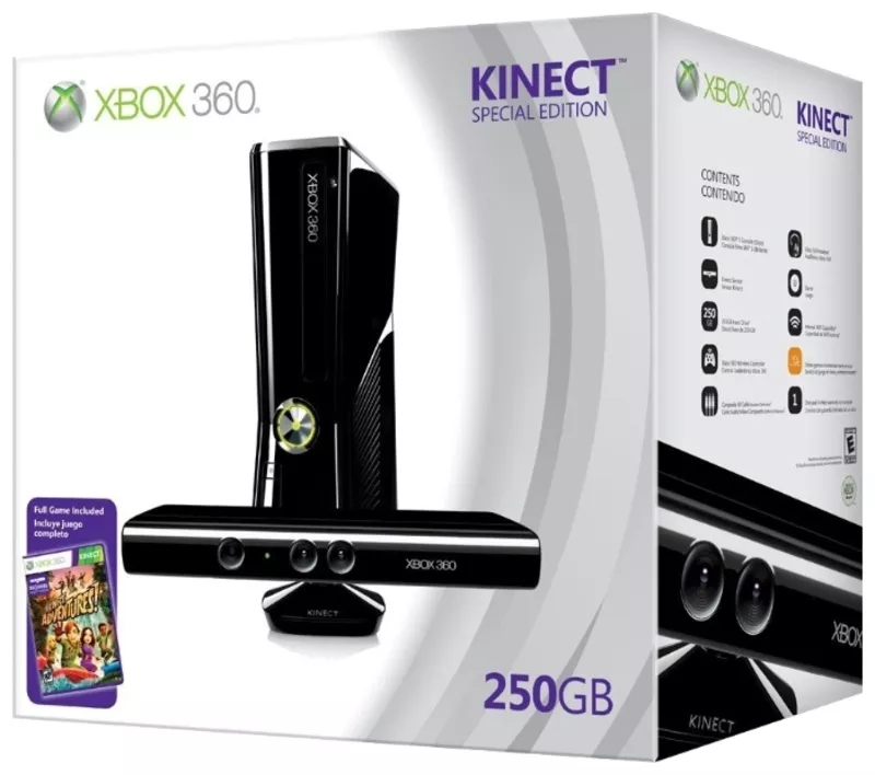 XBOX 360 + Kinect + GTA 5 + 27 игр