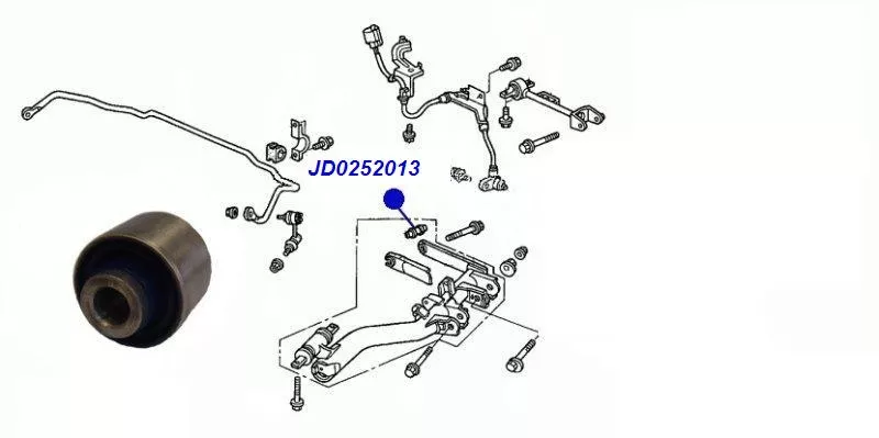 Сайлентблоки JD0252013 для HONDA CR-V