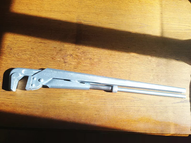 Трубный рычажный ключ №5,  32х120мм,  800 мм 3