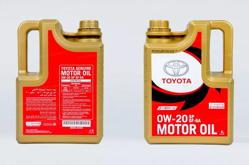Моторное масло Toyota SAE 0W-20 / API SP / ILSAC GF-6A,  4л. 2